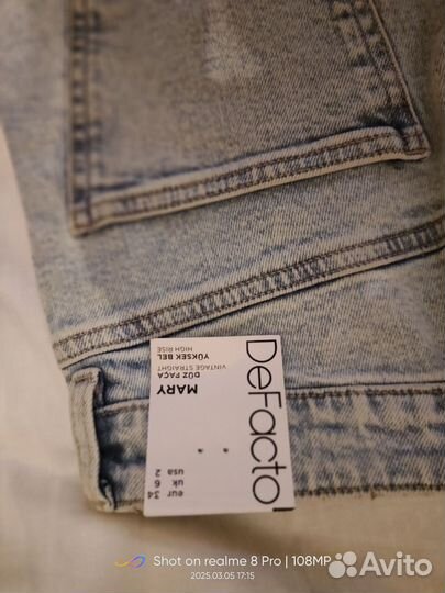 Джинсы для девочки р.32