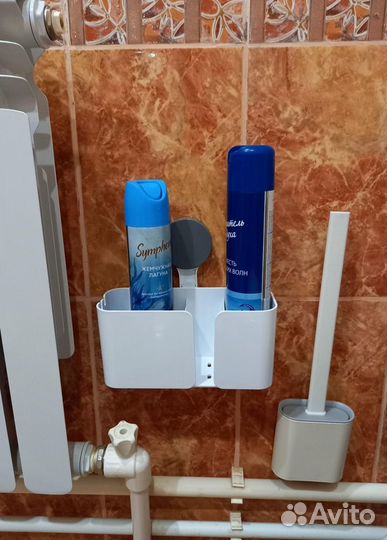 Полка для ванной комнаты без сверления