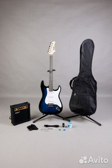 Набор 8 в 1 Электрогитара + Усилитель + Аксессуары