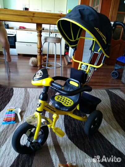 Детский велосипед с ручкой бу