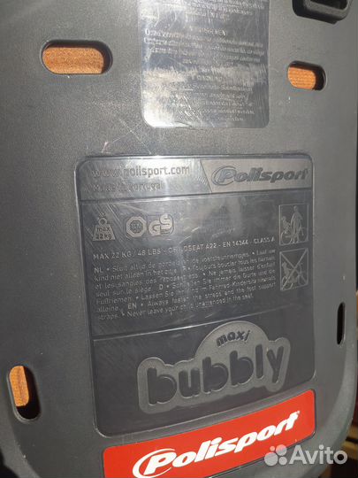 Детское кресло на велосипед Polisport