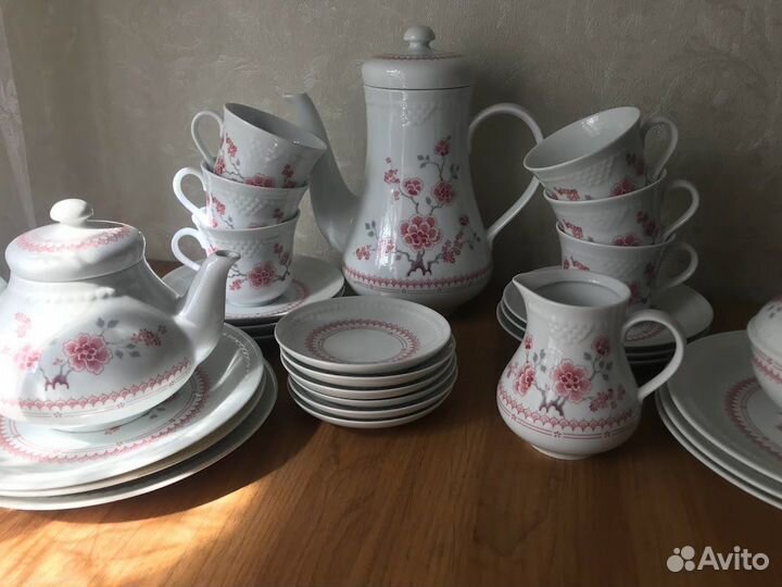 Фарфоровый чайный сервиз гдр