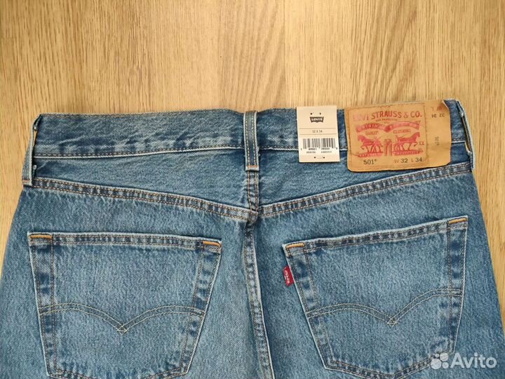 Джинсы Levis 501 original 32-34 импорт