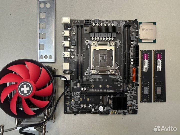Xeon E5 2650V3+Keyiyou X99+16 Гб 2133+Кулер+Корпус
