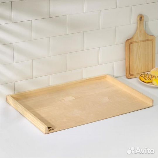 Доска для пельменей и пирогов с бортиком Доляна «Х