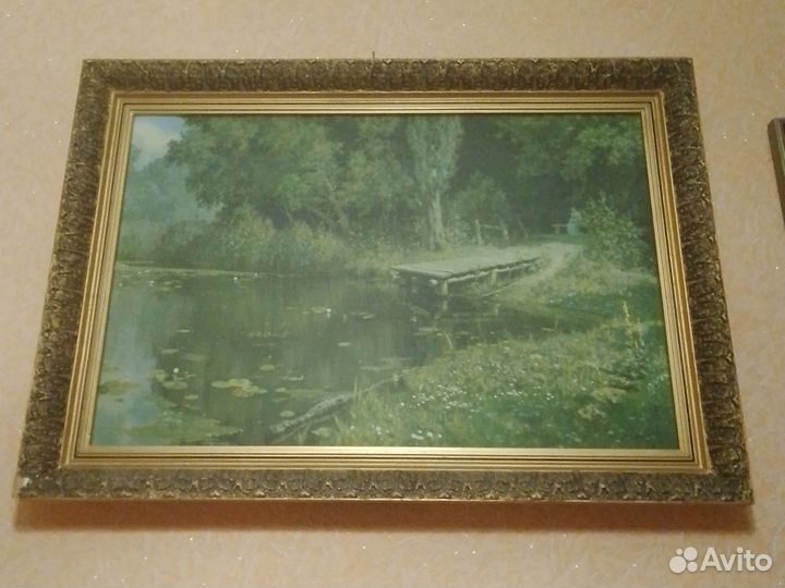 Картины советских времён:маслом,батик, репродукци