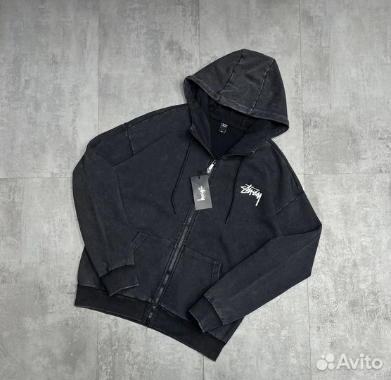 Зип худи stussy