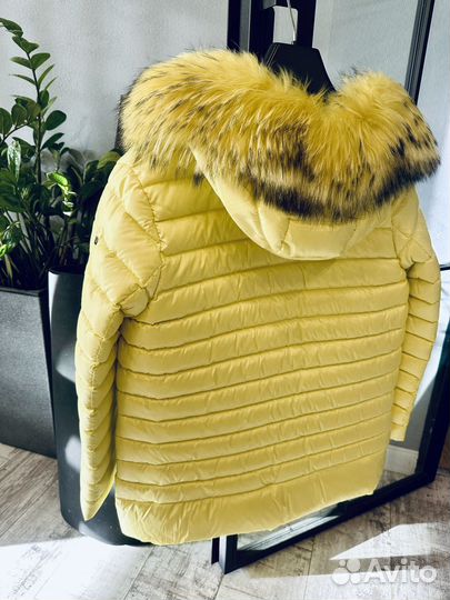 Пуховик женский на пуху 48 50 размер