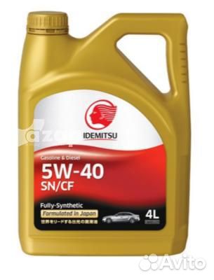 Idemitsu 5W40 (4L) масло моторное синт.\ API SN/CF