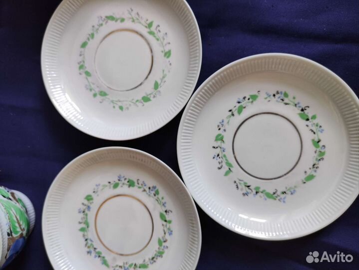 Фарфоровые чашки блюдце лфз