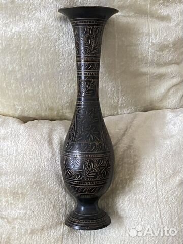 Старинная медная ваза