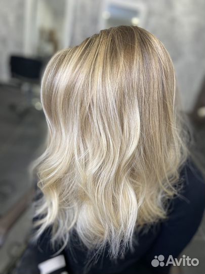 Сложное окрашивание волос, наращивание волос