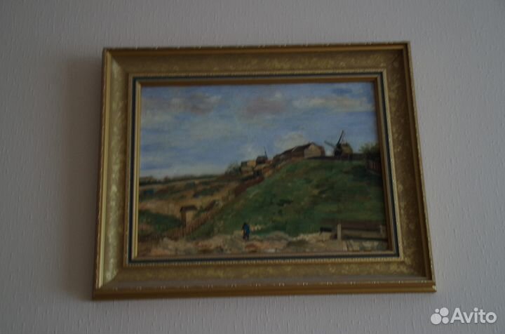 Ван Гог печать на холсте, бабочка в рамке, рамки