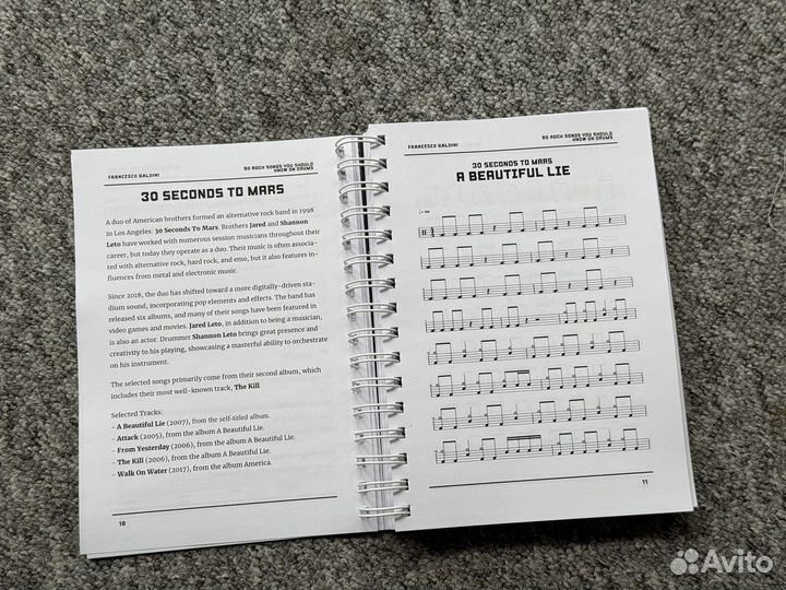 Учебник «Барабаны. 50 рок-песен»