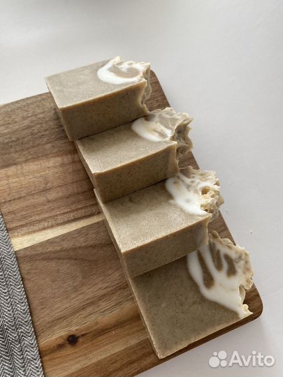 Натуральное хозяйственное мыло с горчицей, с содой