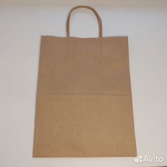 Крафтовые пакеты с ручкой