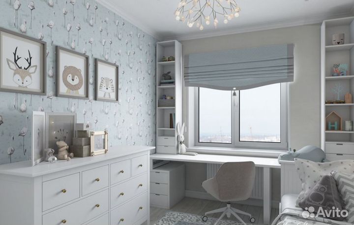 Рабочая зона и Угловой Шкаф