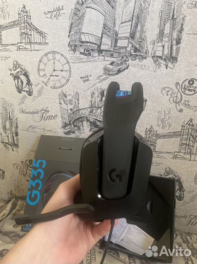 Игровые наушники с микрофоном logitech g335