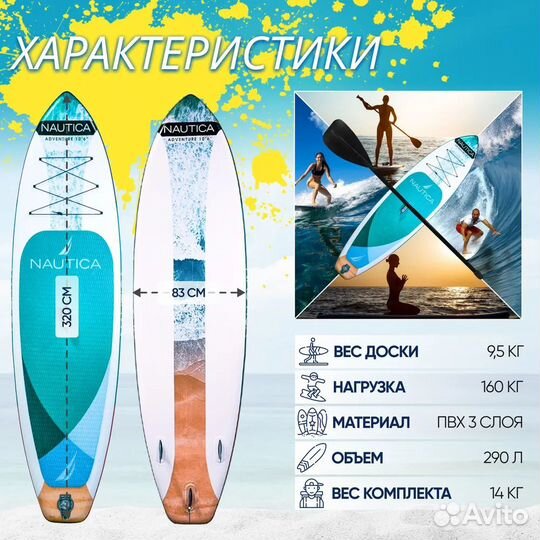 Sup board Nautica Premium+топ комплектация