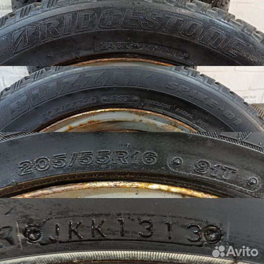 R16 Bridgestone Blizzak Spike-01 205/55, PCD 5x114.3 DIA 66.5