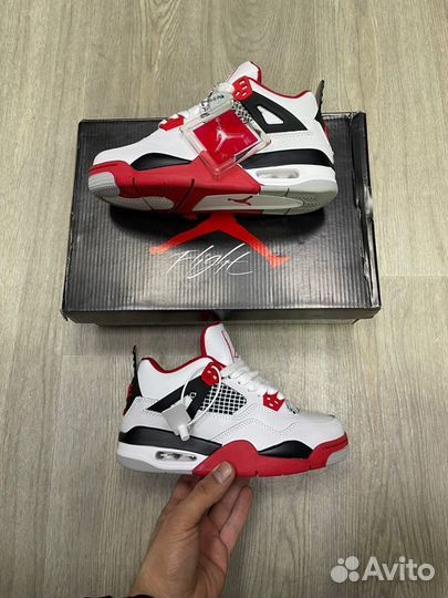 Кроссовки Air Jordan 4 Fire Red (36-45)