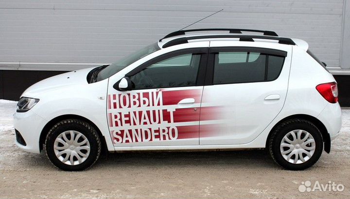 Рейлинги продольные на крышу Renault Sandero с 201