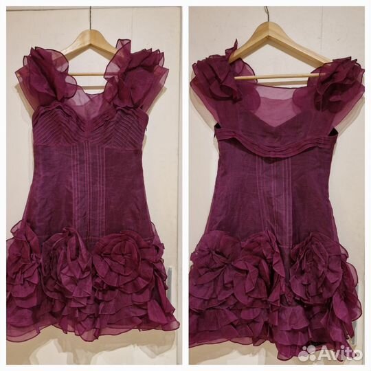 Шёлковое (100% шёлк) платье Karen Millen, 40 (XS)