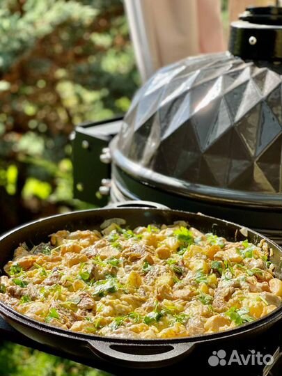 Керамический гриль Diamond Egg Xl (Серый)