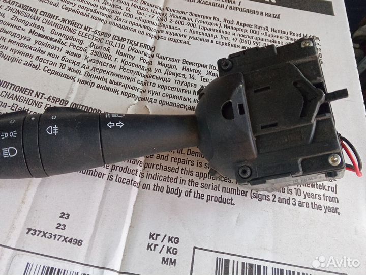 Переключатель света renault логан2