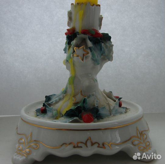 Фарфоровый подсвечник