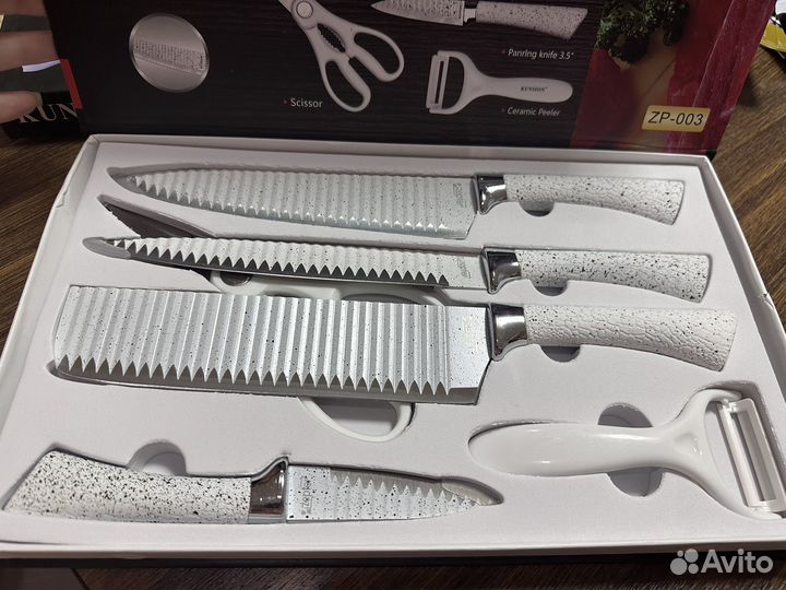 Набор кухонных ножей, новый, 6 предметов