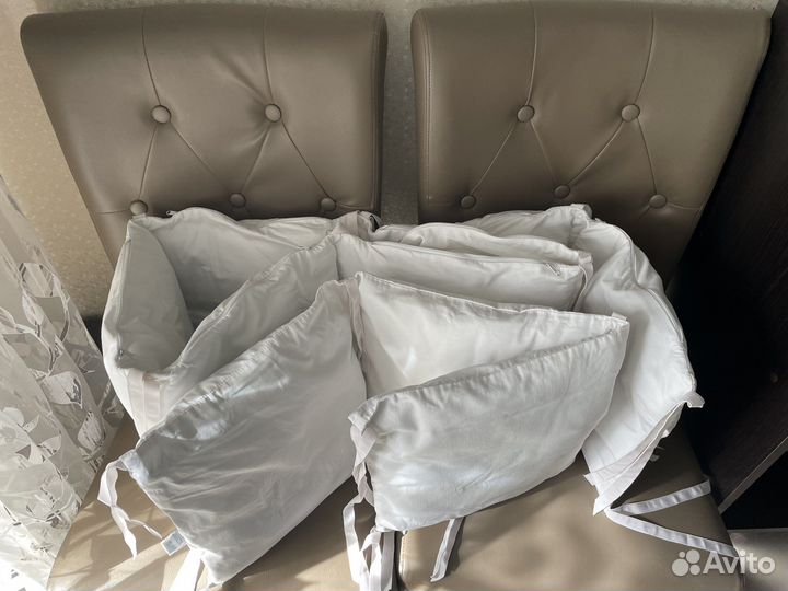 Бортики для круглой и овальной кроватки