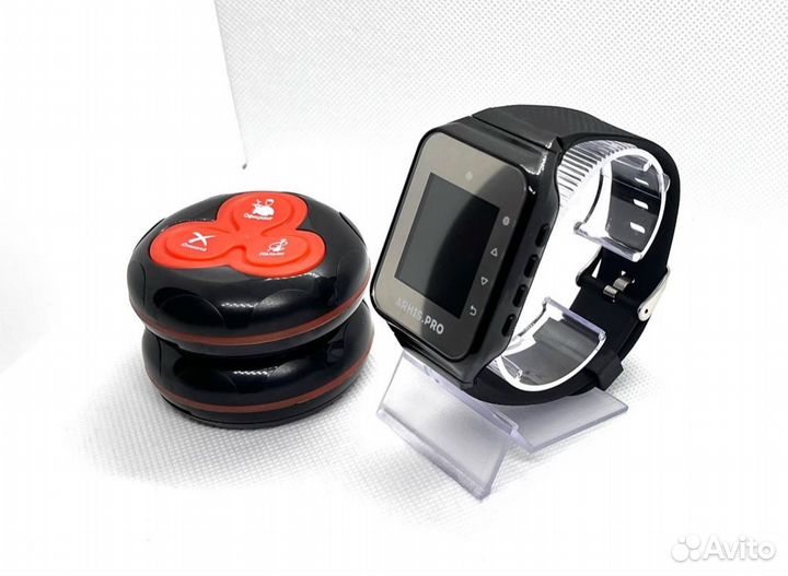 Кнопка вызова официанта с часами для кафе, баров