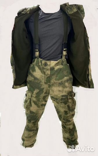 Костюм горка на флисе мох