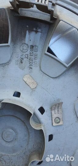 Комплект оригинальных колпаков r16 skoda