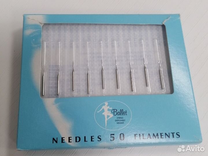 Иглы для электроэпиляции ballet балет изолирован