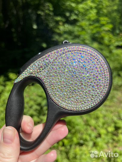 Рулетка для собак со стразами flexi xs