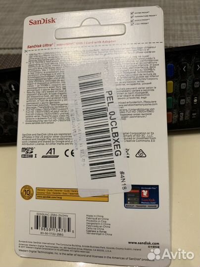 SanDisk micro SD 256 gb карта памяти