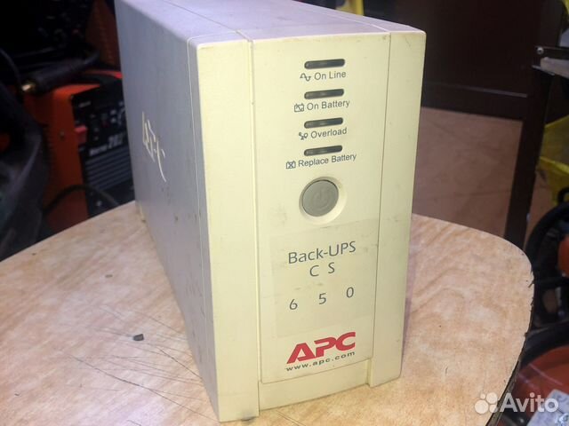 Ибп APC Back-UPS CS 650 с аккумулятором