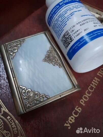 Табакерка серебро