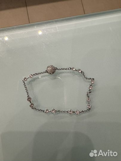 Серебряный браслет swarovski