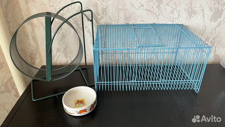 Переноска + колесо для хомяка