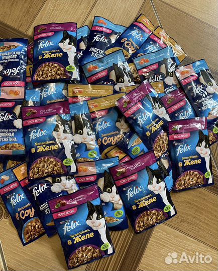 Корм для кошек Felix, Whiskas