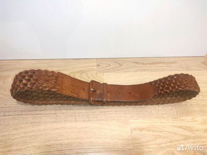 Ремень нат. кожа s/m коричневый