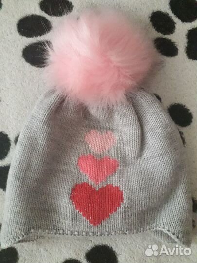 Шапка зимняя для девочки 50 52