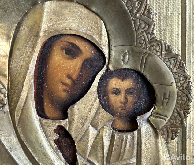 Икона Казанская Богородица в Окладе