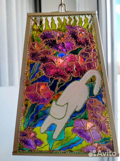 Подсвечник-фонарь. Ручная роспись