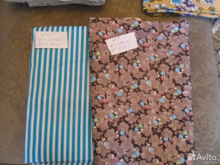 Отрезы тканей СССР ситец и др