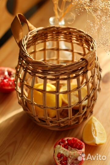 Ажурная подвесная корзина