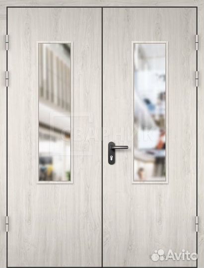 Дверь в тамбур со стеклом утепленная дт-314